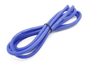 Провод в силиконовой изоляции 18AWG, цвет синий (1 метр)